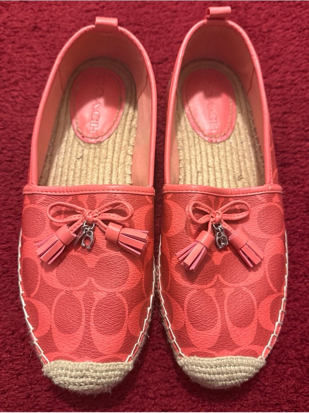 Coach Signature Espadrille Slip-Ons